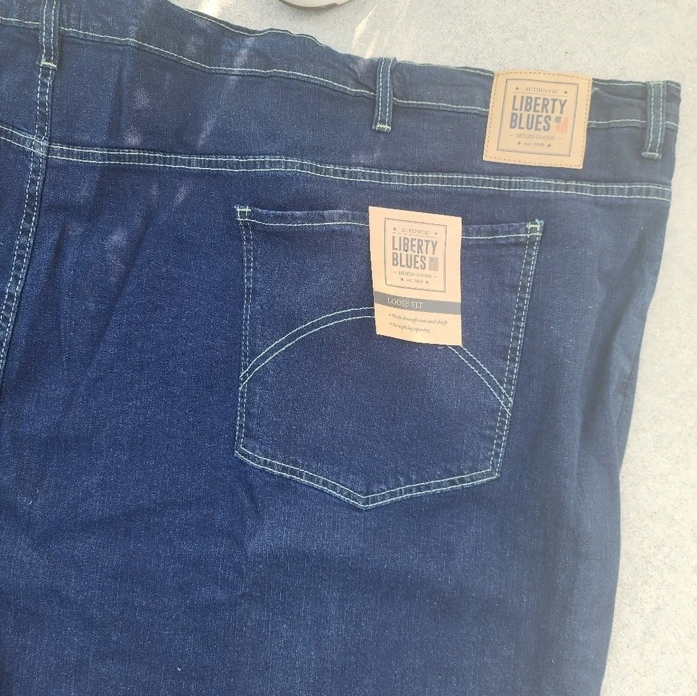 BIG & TALL Dark Blue Denim Jeans NWT